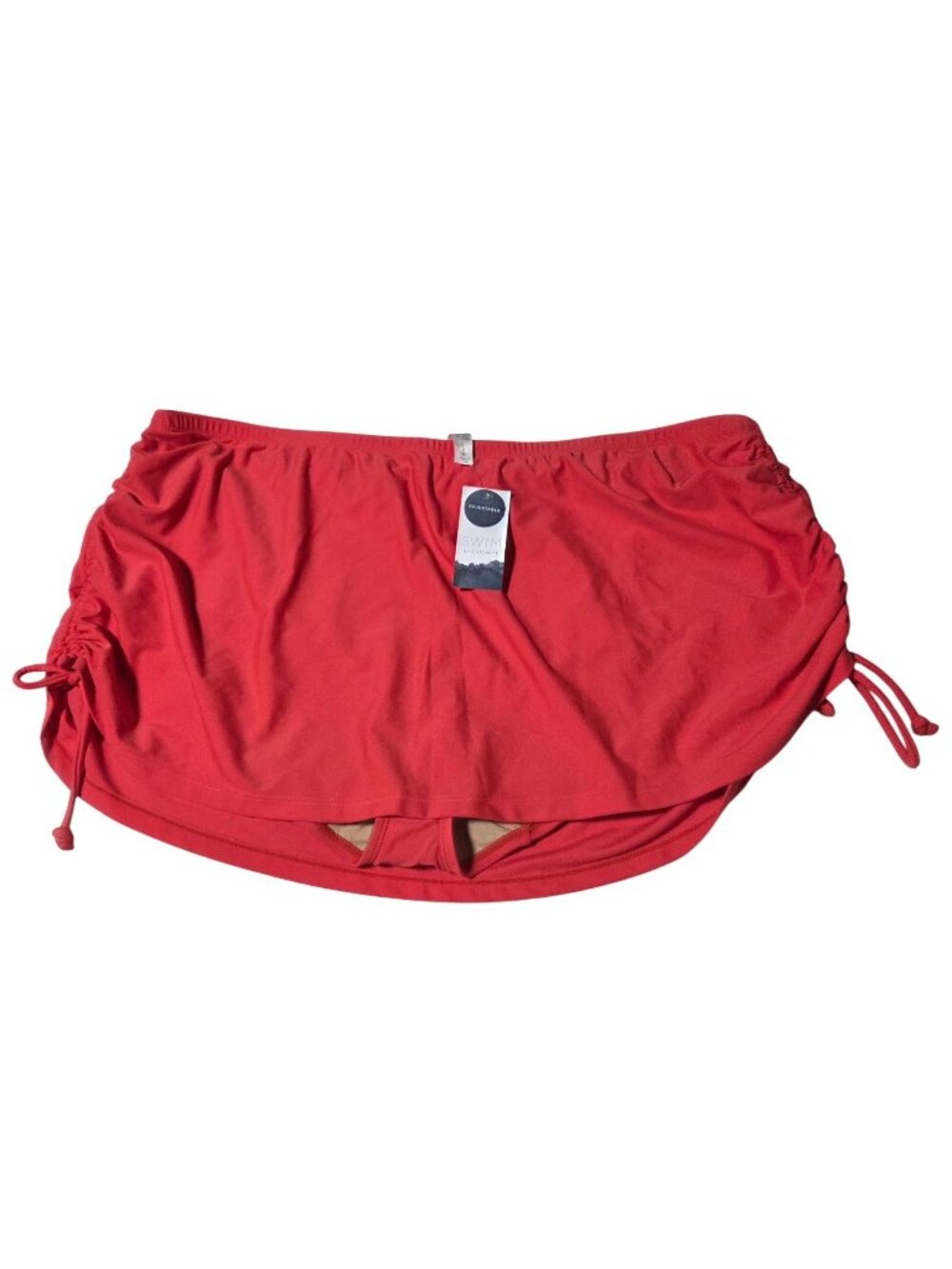 Swim By Cacique Swim Skirt Plus Size 22 Red Attached Briefs Swimwear Swimsuit